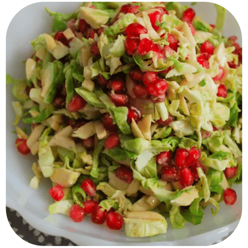 Pomegranate and Brussel  Sprout  Salad