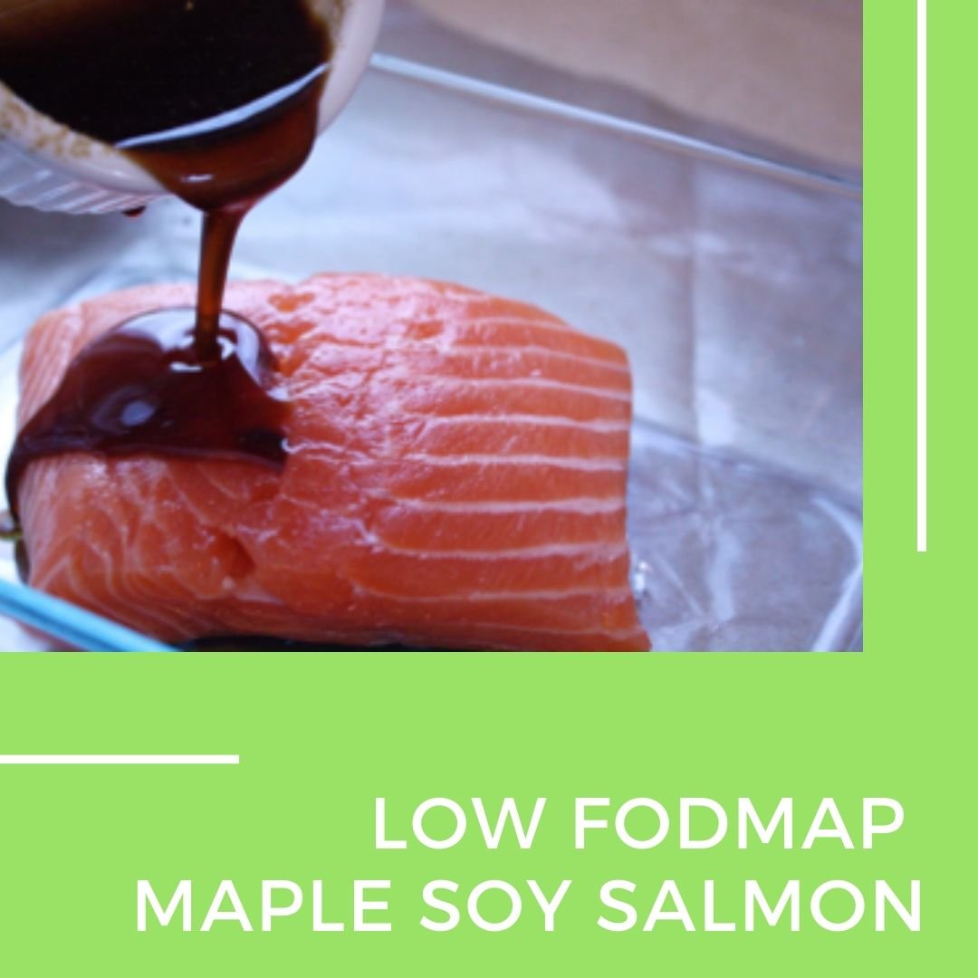 Low fodmap maple soy salmon