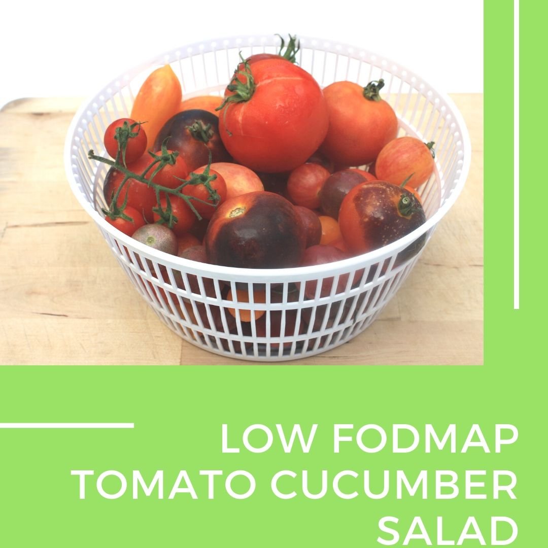 Low fodmap tomato cucumber salad