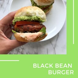 black bean burger