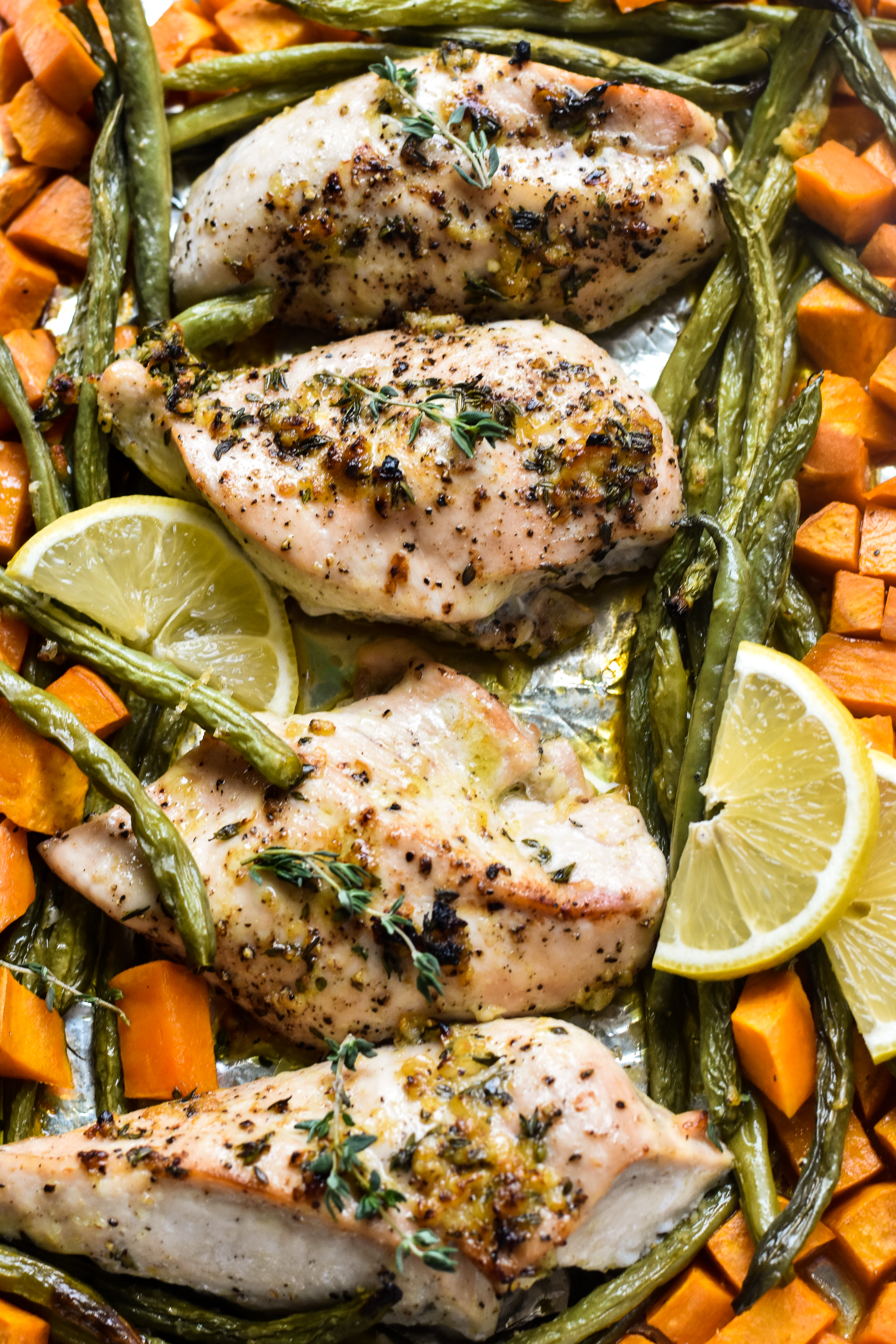 Lemon & Thyme Chicken Sheet Pan Dinner