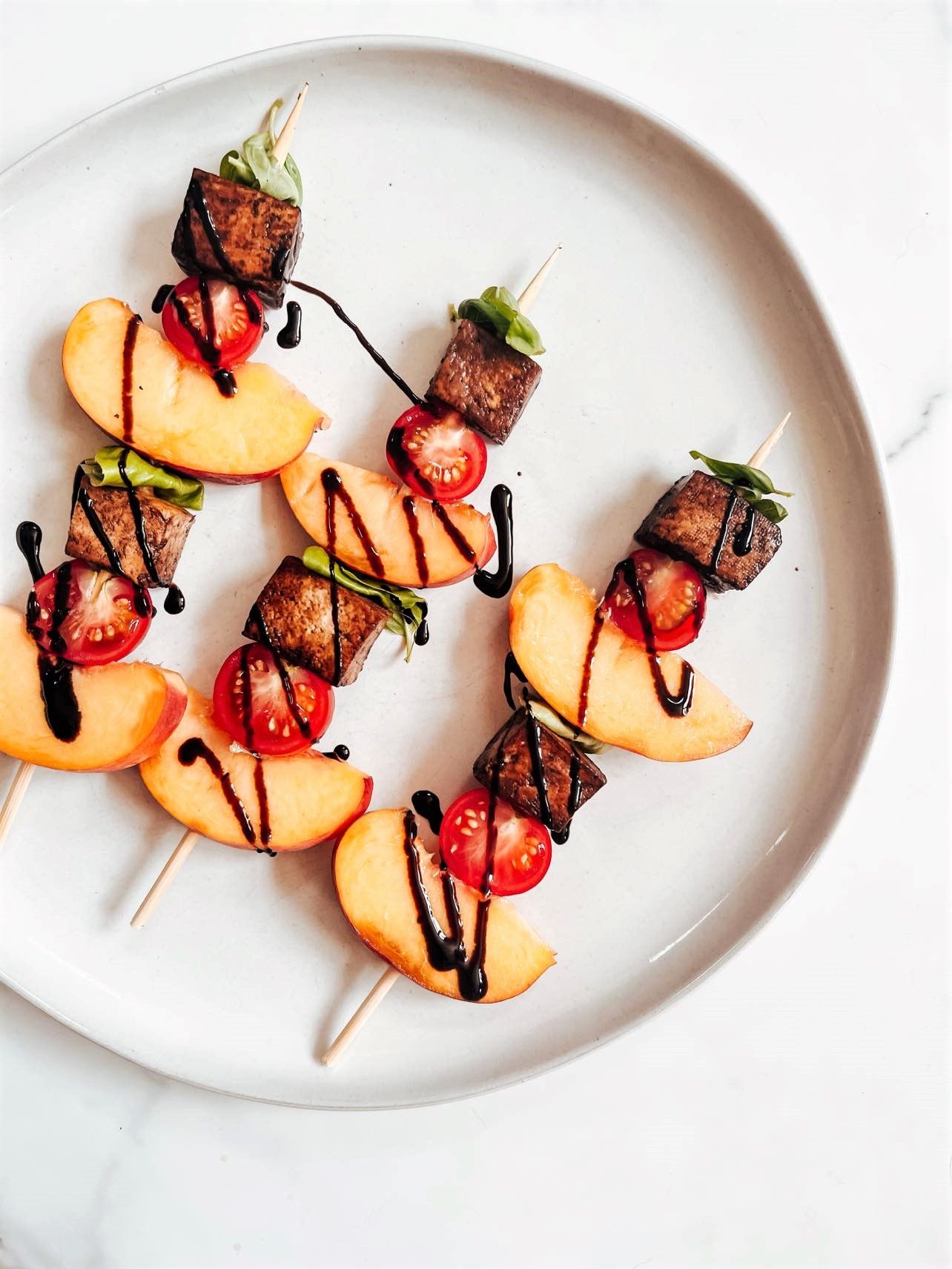 Tofu Caprese Skewers